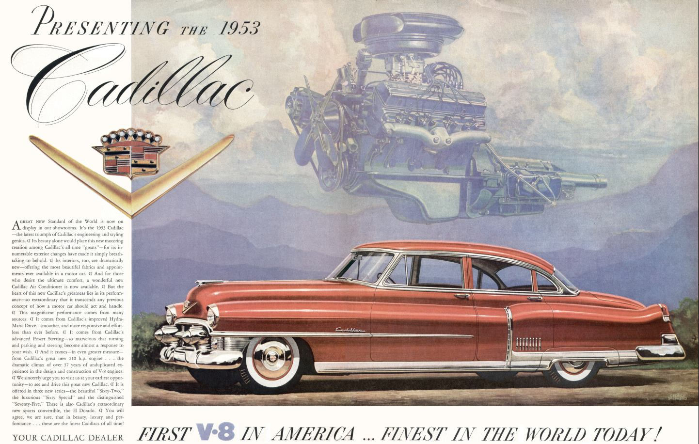 1953 Cadillac Auto Advertising